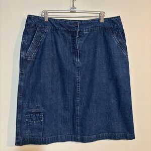 Kim Rogers Dark Blue Denim Skirt | Womens Size 16